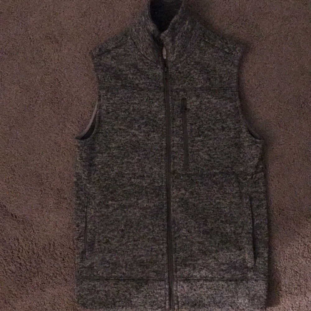 Heather gray vest